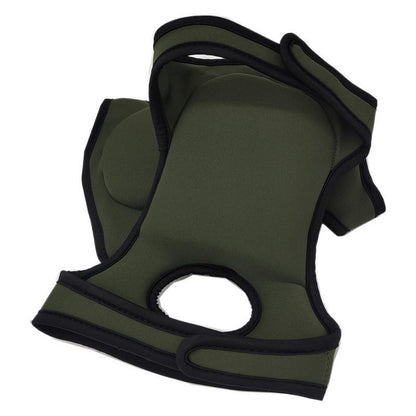 Green Adjustable Gardening Knee Pads - Comfortable Neoprene Knee Protectors for Weeding & Outdoor Work