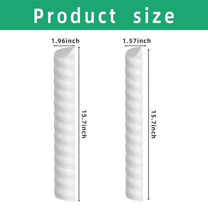 Green 4-Pack Spiral Tree Trunk Protector Guard - Flexible Sapling Bark Shield