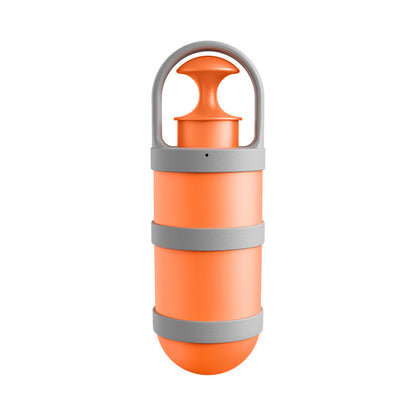 Orange and grey Hygienic Portable Dog Pooper Scooper with Integrated Bag Dispenser - Effortless Pet Waste Cleanup