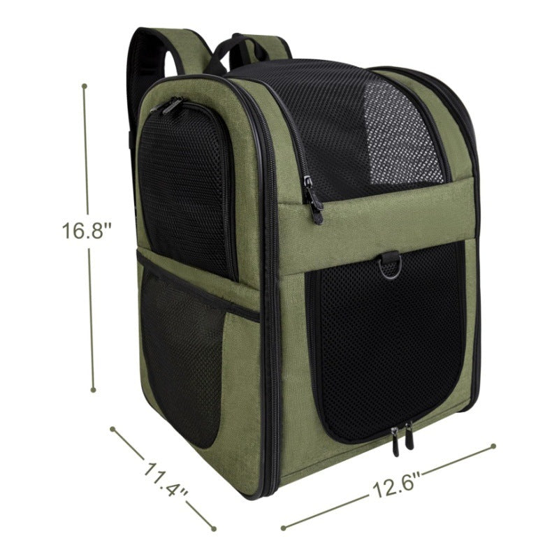 Pink Breathable Comfort Pet Travel Backpack