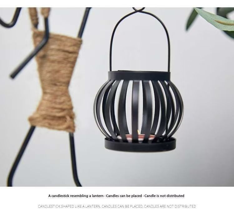 Creative Iron Girl Candle Holder for Nordic Restaurant Table Decorations and Bar Counter Accessories(Style C)