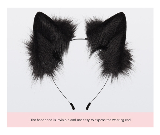 Reddish-brown Halloween Furry Fox Costume Set - Plush Mask, Ears Headband, Tail, and Paws for Cosplay