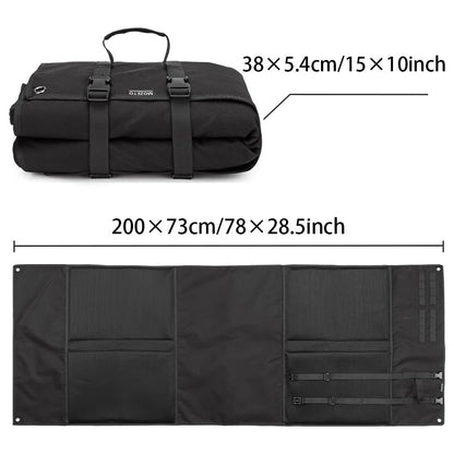 Khaki Portable Tactical Shooting Mat - Lightweight Roll-Up Ground Pad for Outdoor Range & Hunting