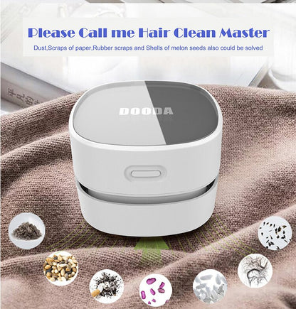 Green Rechargeable Cordless Mini Desktop Vacuum - Portable Handheld Cleaner for Desk, Keyboard, Crumb & Dust