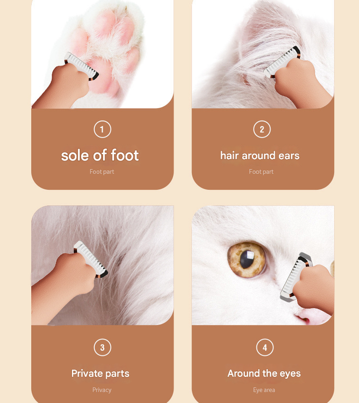 Blue Precision Pet Paw Trimmer - Waterproof & Rechargeable Grooming Clipper for Dog & Cat Paws, Eyes, and Ears