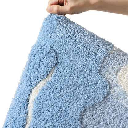 Premium Bath Mat with 8X Water Absorption & Non-Slip Base(flowers and plants)
