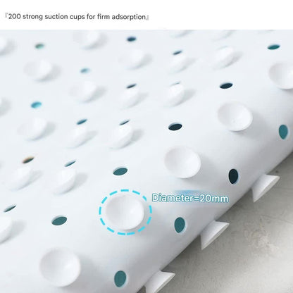 Non-Slip PVC Bath & Shower Mat with Suction Cups and Drainage Holes - Cartoon Ocean Theme(Dolphin)