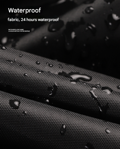 Size M Black And Orange All-Weather 210D Bicycle Cover - Waterproof & UV-Proof Outdoor Bike Protector with Lock Hole & Storage Bag