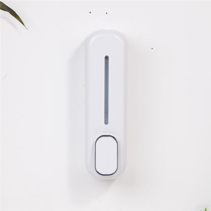 2 Pcs White Modern Wall-Mounted Press Soap Dispenser - 300ml Refillable Pump for Bathroom & Kitchen