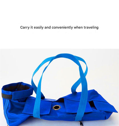 Size S Orange Multi-Functional Cat Grooming Bag - Anti-Scratch Restraint Pouch for Nail Trimming and Vet Visits
