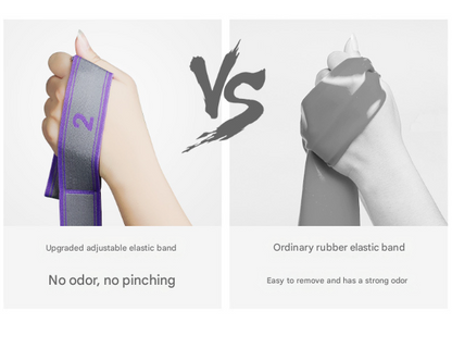 Blue and Purple 9-Loop Yoga Stretch Strap - Numbered Band for Flexibility and Physical Therapy