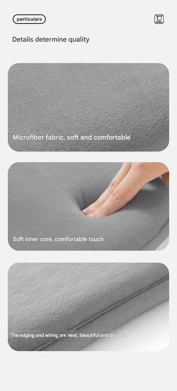 Memory Foam Student Seat Cushion - Pressure Relief, Non-Slip with Adjustable Straps for Healthy Posture(Astronaut Gray 36x34cm)