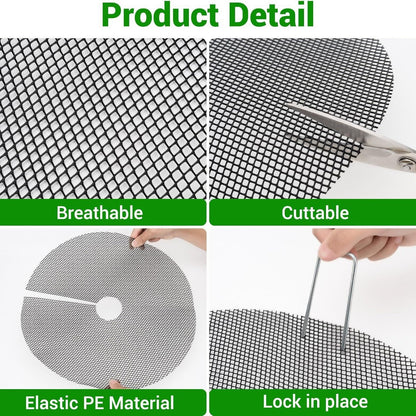 6 Pack Plant Pot Grids 15.7 Inch Flower Pot Soil Protector Cat Dog Pet Proof Cover for Australian Homes Indoor Outdoor Gardening Soil Guard