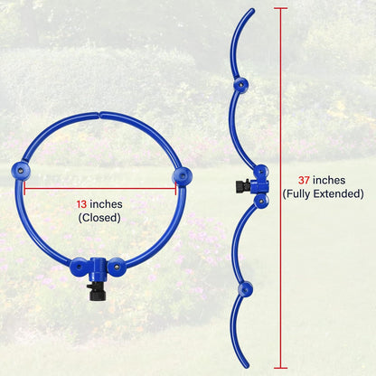 Adjustable Tree Ring Sprinkler for Deep Root Irrigation - 13 to 37 Inch Expandable Garden Watering Tool for Australian Trees and Orchards