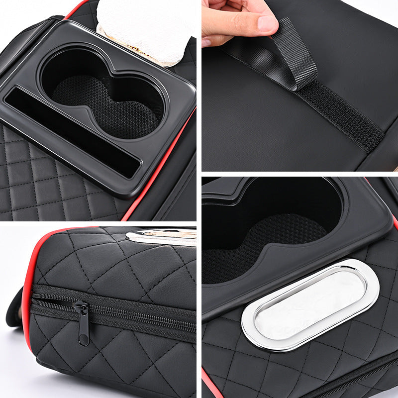 Premium Car Armrest Organizer & Comfort Pad(grey)