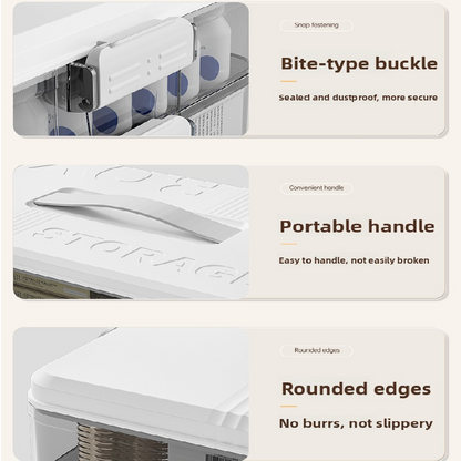 Grayish-white Large 3 Layer Medicine Storage Box Portable First Aid Kit Organiser with Handle Multi Compartment Container for Family Home Use
