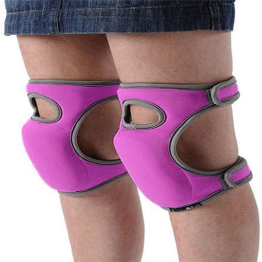 Waterproof Garden Knee Pads High Density EVA Foam Cushion for Weeding & Cleaning Adjustable Neoprene Straps Dark Purple 1 Pair