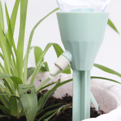 2 PCS Automatic Self-Watering Plant Spikes Adjustable Drip Irrigation System for Indoor Outdoor Garden Pots Holiday Care Green and Pink
