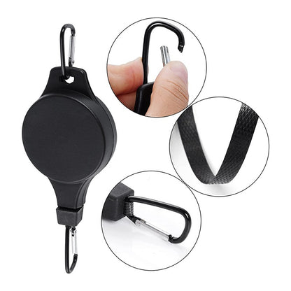 3PCS Black Retractable Hanging Basket Pulley System & 3PCS Heavy Duty Stainless Steel S-Hooks Combo - Garden Plant Hanger(Max Load 5KG)