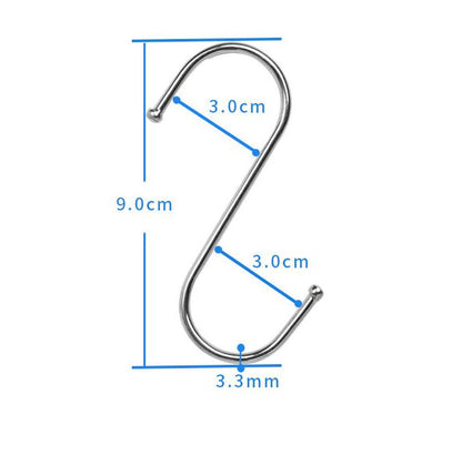 3PCS Black Retractable Hanging Basket Pulley System & 3PCS Heavy Duty Stainless Steel S-Hooks Combo - Garden Plant Hanger(Max Load 5KG)