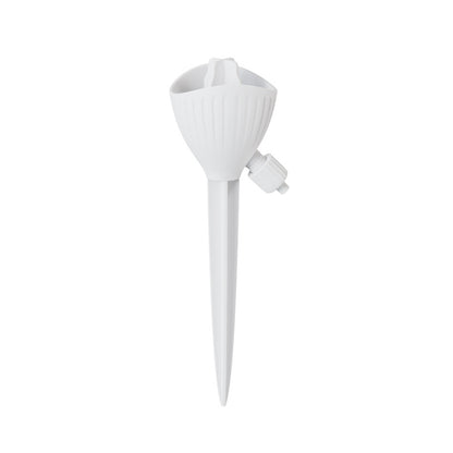 5-PCS White Automatic Plant Watering Spikes with Adjustable Flow Control Universal Fit 5 Pack for Indoor and Outdoor Potted Plants Reliable Gardening Solution for Local Homes