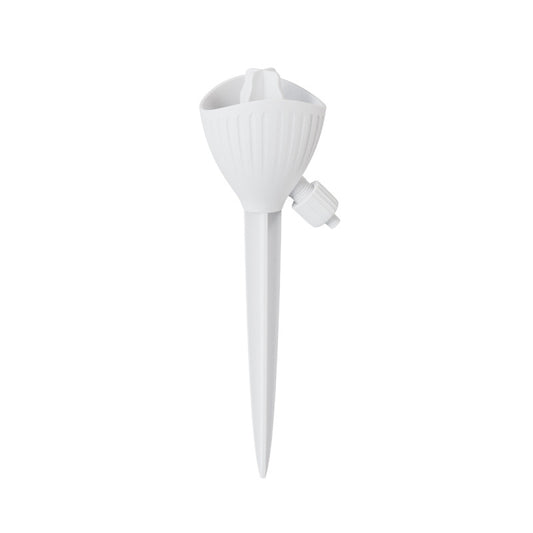5-PCS White Automatic Plant Watering Spikes with Adjustable Flow Control Universal Fit 5 Pack for Indoor and Outdoor Potted Plants Reliable Gardening Solution for Local Homes