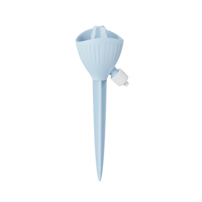 5-PCS Blue Automatic Plant Watering Spikes with Adjustable Flow Control Universal Fit 5 Pack for Indoor and Outdoor Potted Plants Reliable Gardening Solution for Local Homes