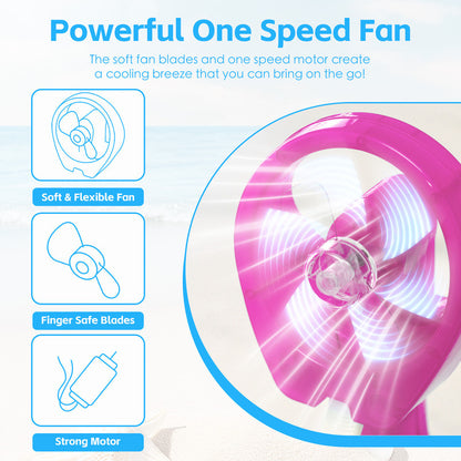 Lazy Dayz Water Spray Fan - Blue
