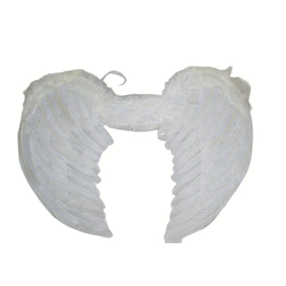 Large feather angel wings assorted colours - Black