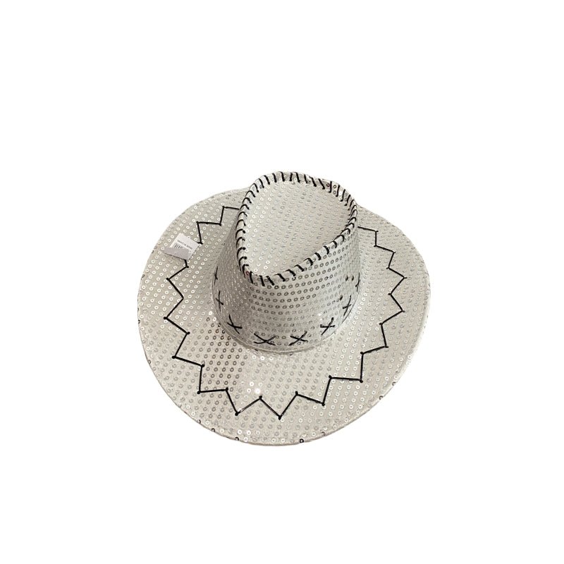 Sequin Cowboy Hat party hat - Pink