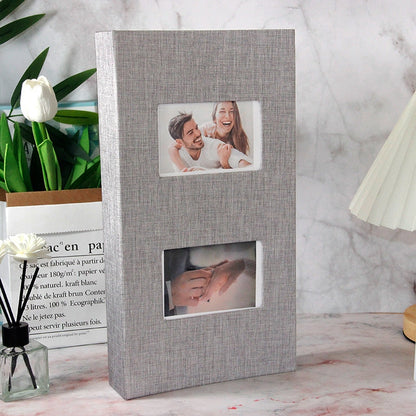 Photo album with luxurious cover Assorted colours Large 300 PCs 6 Inch - Black