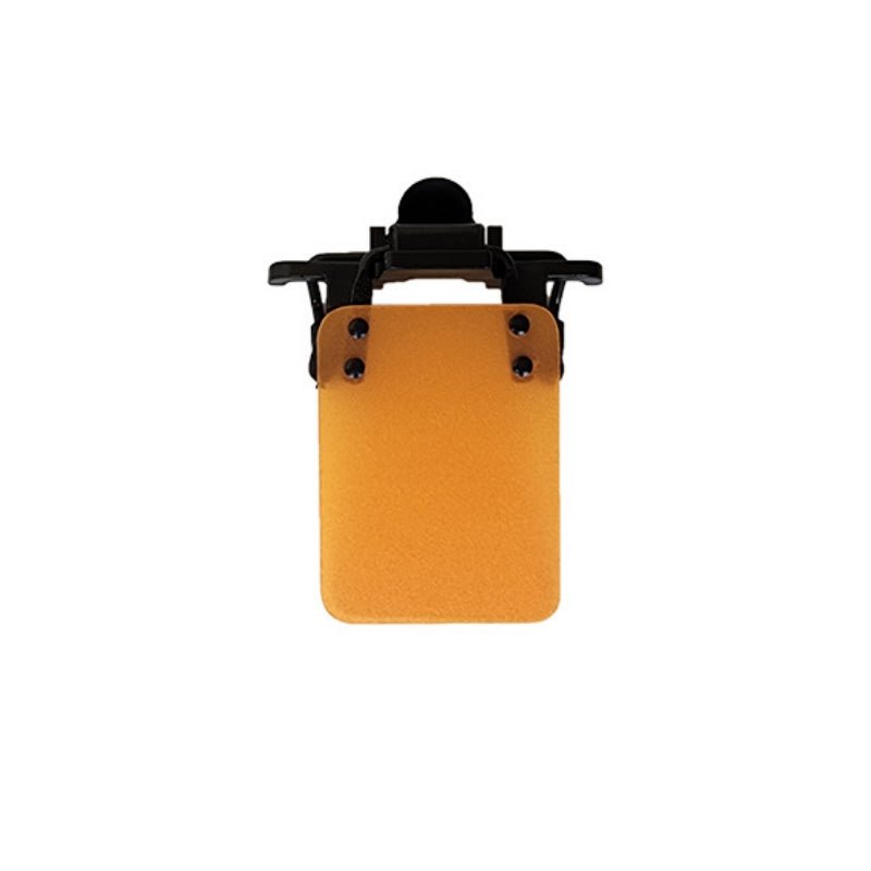 ISSF Flip-Up Eyeshield Sport Shooting Eye Shield Aim Blocker Targeting Sight Cover Blinding - Yellow-Vertical 3x4cm