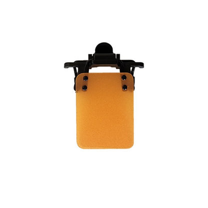 ISSF Flip-Up Eyeshield Sport Shooting Eye Shield Aim Blocker Targeting Sight Cover Blinding - Yellow-Vertical 3x4cm