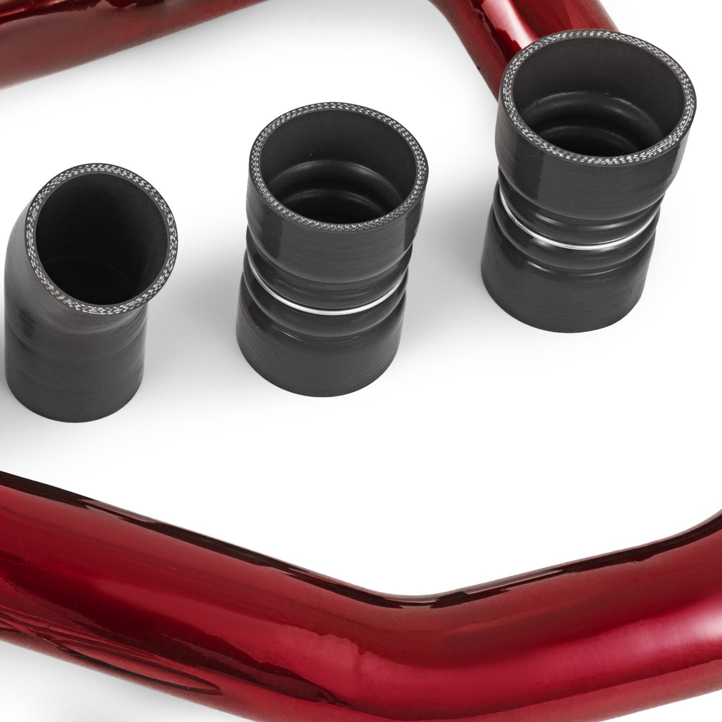 Fit Ford 03-07 6.0L V8 Powerstroke Diesel Turbo Intercooler Pipe and Boot Kit