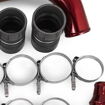 Fit Ford 03-07 6.0L V8 Powerstroke Diesel Turbo Intercooler Pipe and Boot Kit
