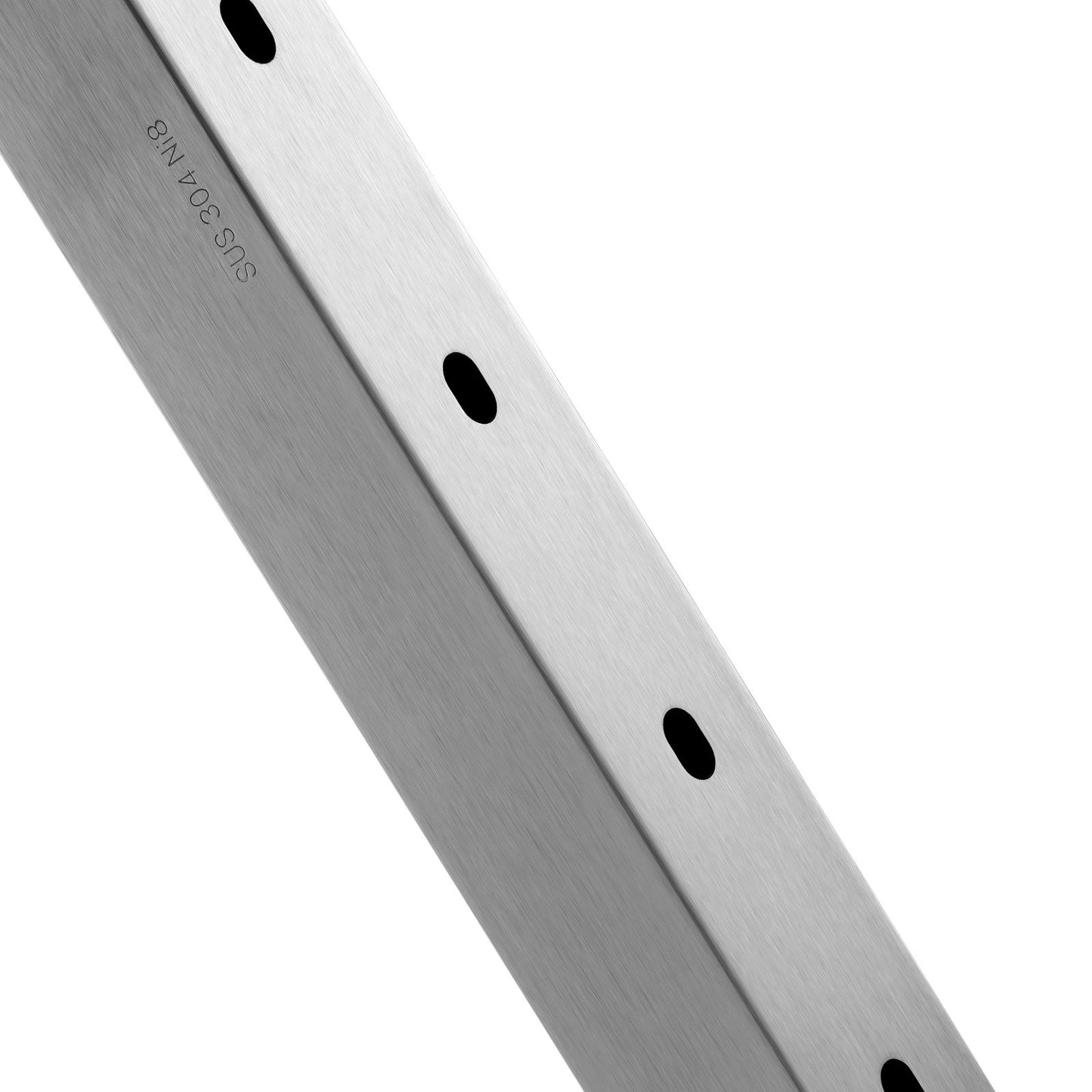 VEVOR Cable Railing Post, 36" x 2" x 2" Steel Horizontal Hole Deck Railing Post, 10 Pre-Drilled Holes, SUS304 Stainless Steel Cable Rail Post with Horizontal and Curved Bracket, 1-Pack, Silver, 91.4*5*5 cm