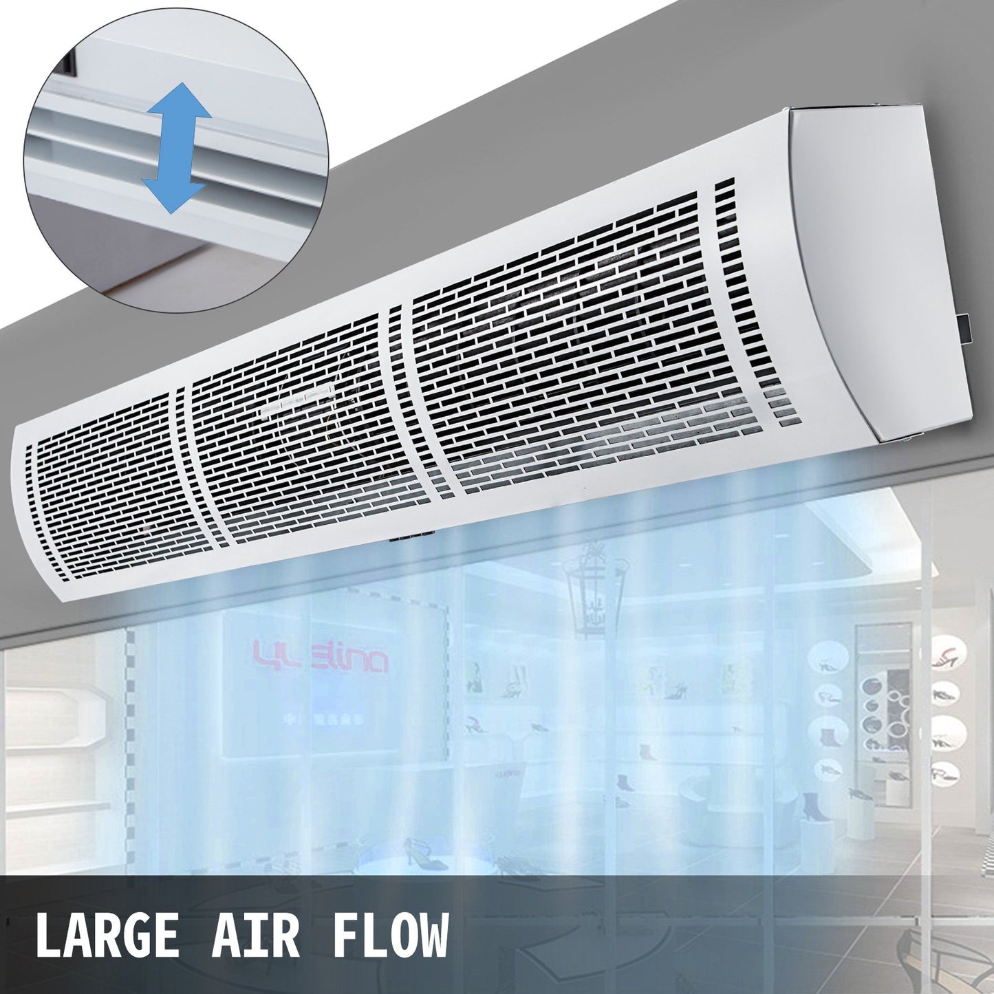 Vevor 900mm Overhead Door Electric Air Curtain w/Limit Switch 3 Speeds Commercial