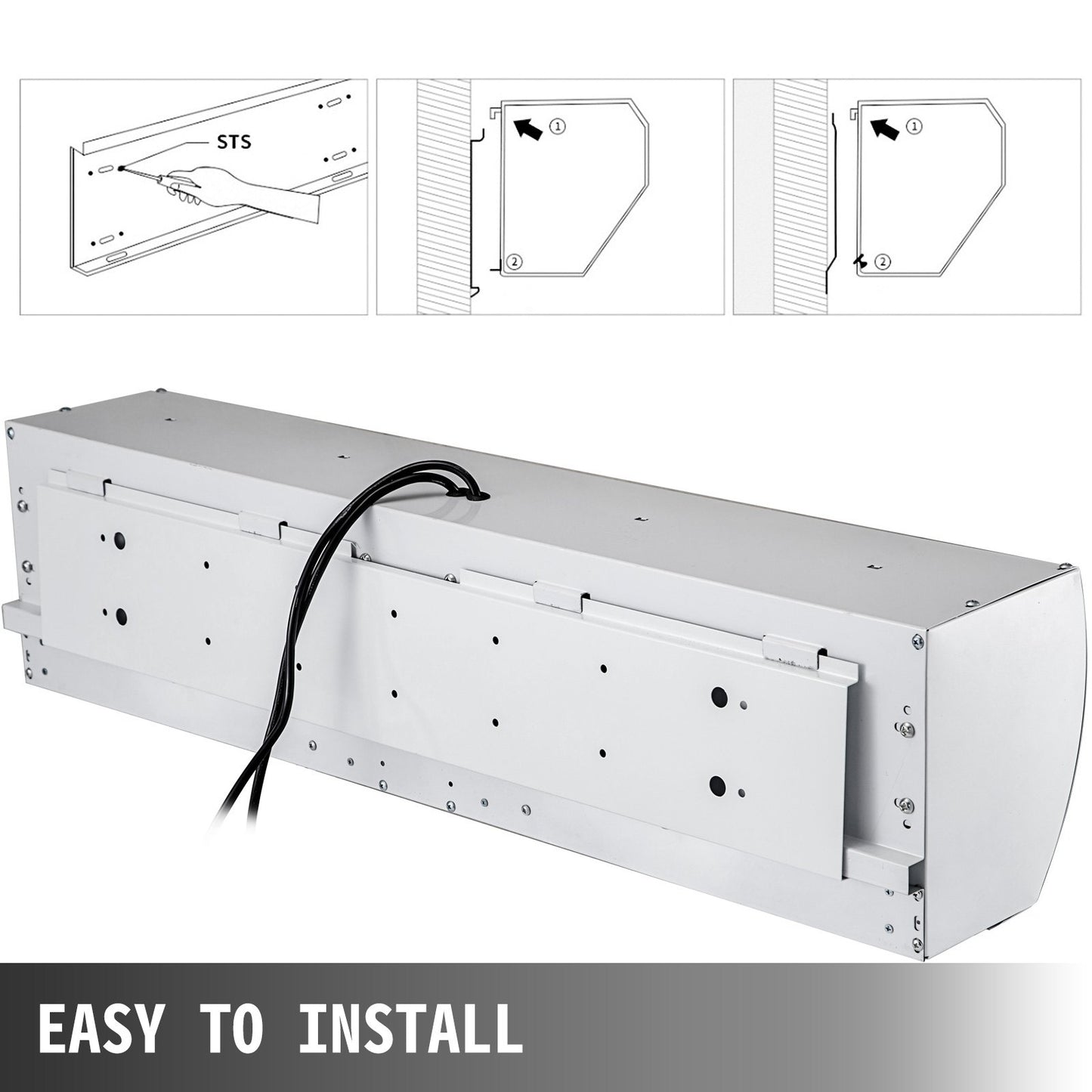 Vevor Air Curtain Door Air Curtain, 3 Adjustable Speeds 60-Inch Air Curtain Commercial