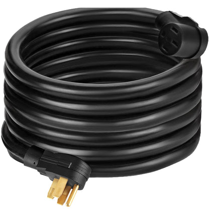 VEVOR 50Ft 50 Amp RV Power Cord Durable Heavy Duty RV Extension Cord Copper Wire RV Cord Power Supply Cable for Trailer Motorhome Camper
