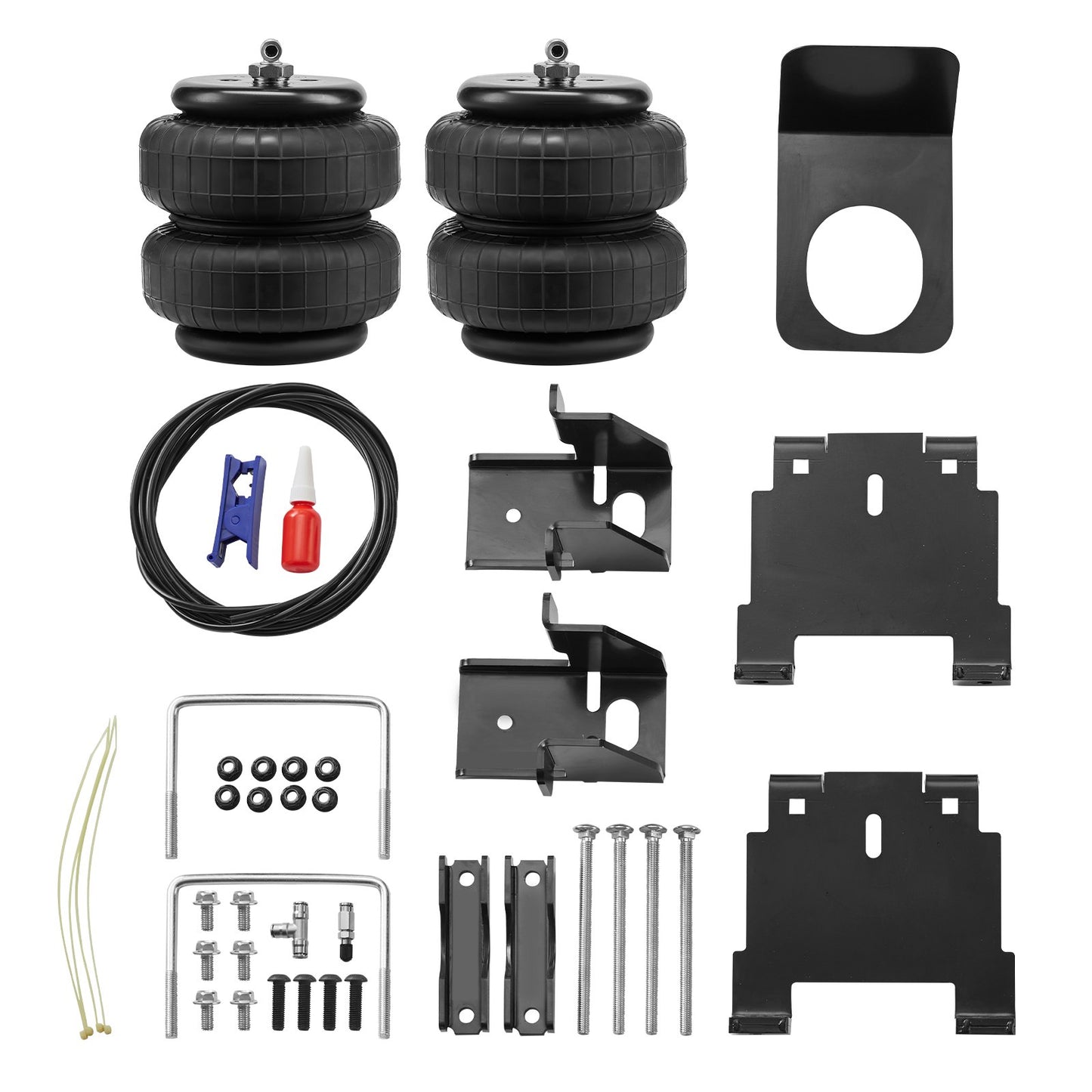 VEVOR Air Bag Suspension Kit, Air Springs Suspension Bag Kit Compatible with 2007-2018 Chevrolet Silverado 1500 and GMC Sierra 1500 2WD 4WD, 5000 lbs Loading, 5 to 100 PSI