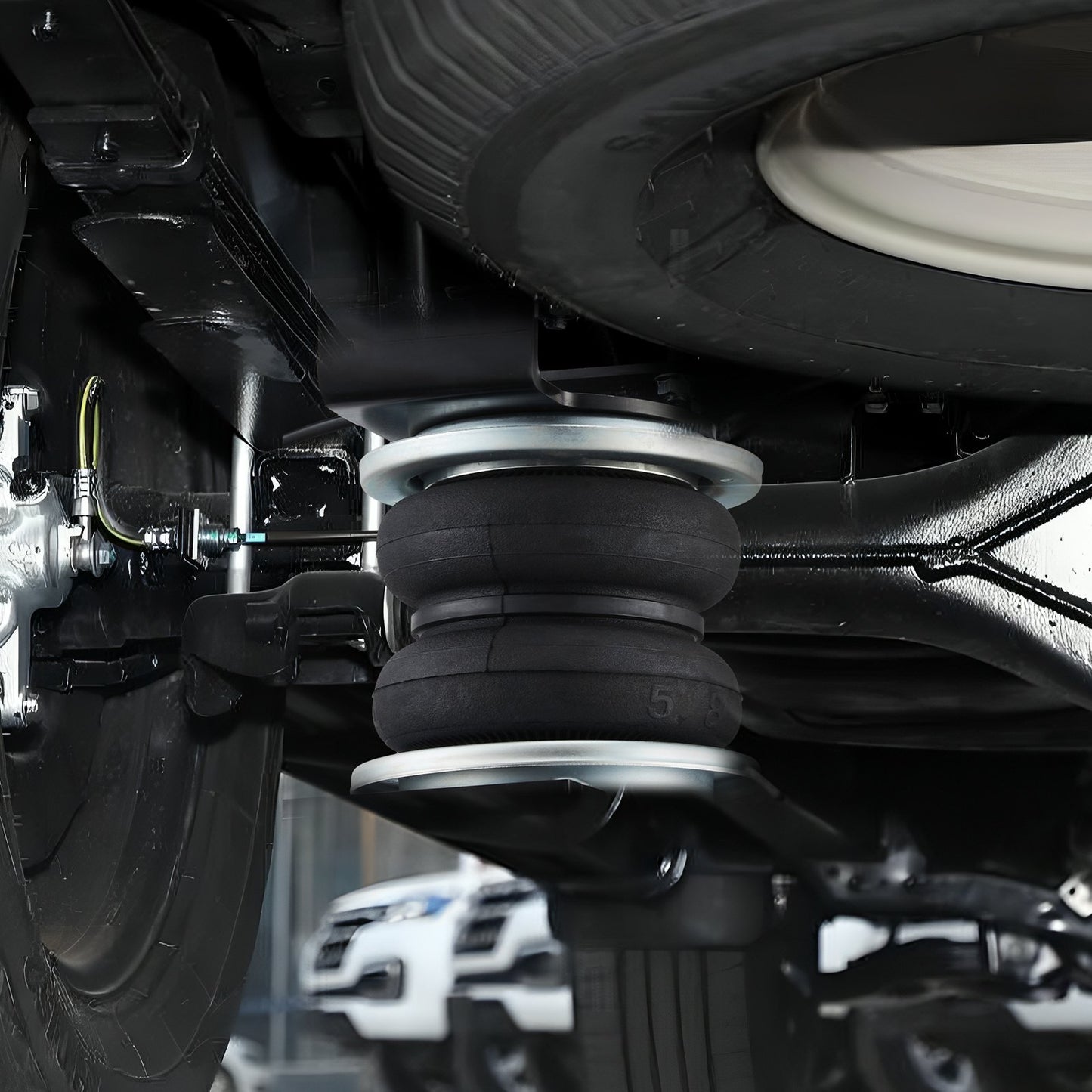 VEVOR Air Bag Suspension Kit, Air Springs Suspension Bag Kit Compatible with 2019-2023 Chevrolet Silverado 1500 and GMC Sierra 1500 4WD RWD, 5000 lbs Loading, 5 to 100 PSI