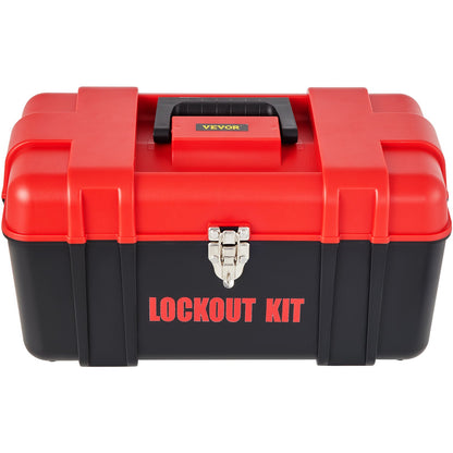 VEVOR 42 PCS Lockout Tagout Kits Electrical Loto Kit for Electrical Risk Removal