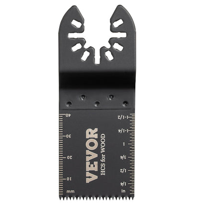 VEVOR 100PCS Oscillating Saw Blades, Quick Release Multitool Blades Kit, HCS Tool Blades for Wood Plastic, Compatible with Dewalt Dremel Fein Worx Bosch Makita Milwaukee