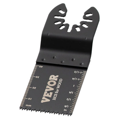 VEVOR 100PCS Oscillating Saw Blades, Quick Release Multitool Blades Kit, HCS Tool Blades for Wood Plastic, Compatible with Dewalt Dremel Fein Worx Bosch Makita Milwaukee