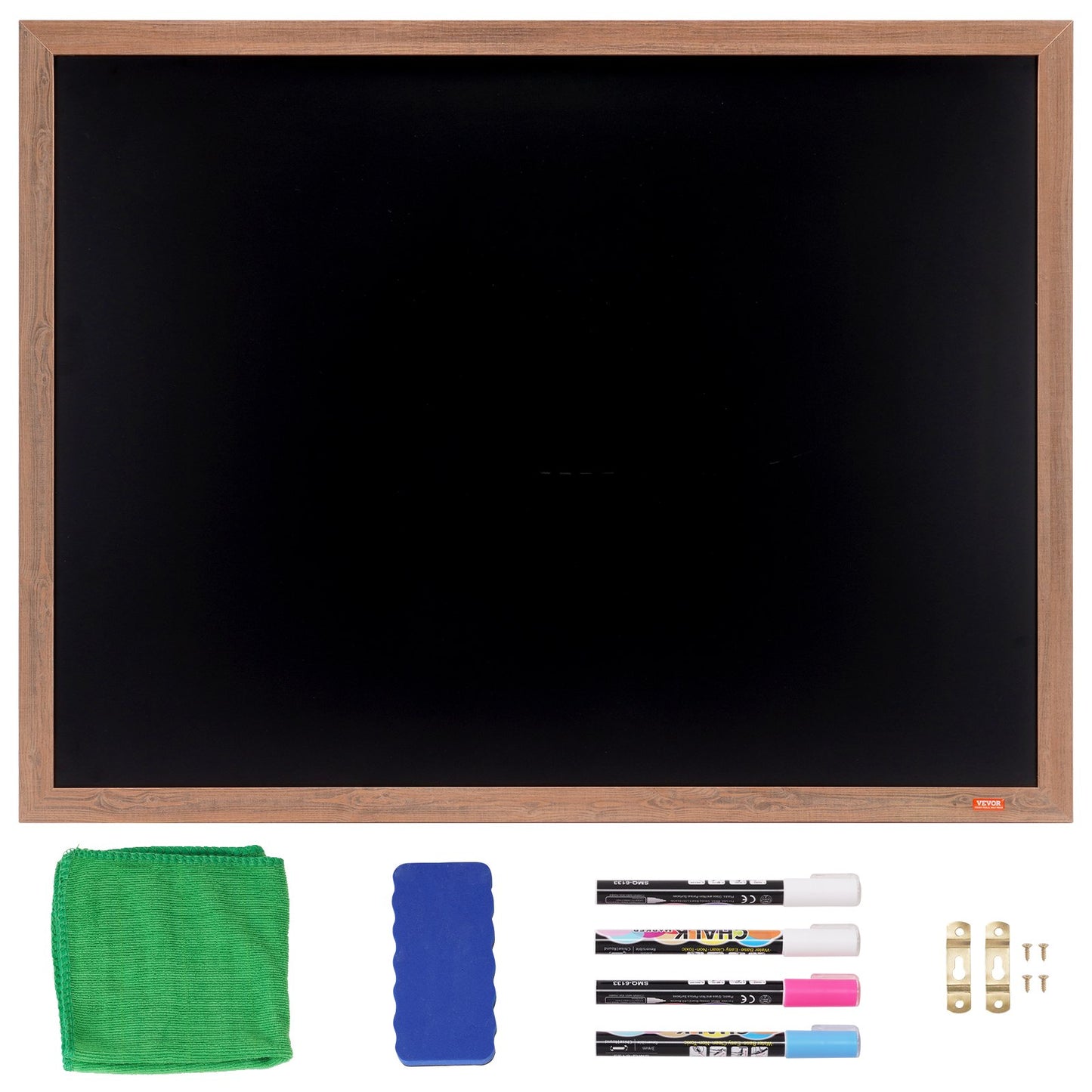 VEVOR 35"x46" Rustic Wood Framed Chalkboard Wall Hanging Magnetic Wedding Sign
