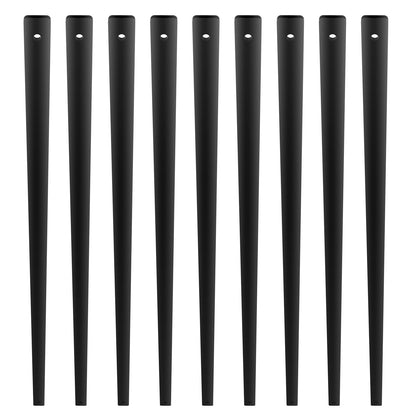 VEVOR Staircase Metal Balusters, 32.28"x1"x0.2" Flat Aluminum Alloy Decorative Banister Spindles, 51 Pack Deck Baluster with Screws, Classic Hollow Deck Railing Satin Black Powder Coated for Porch