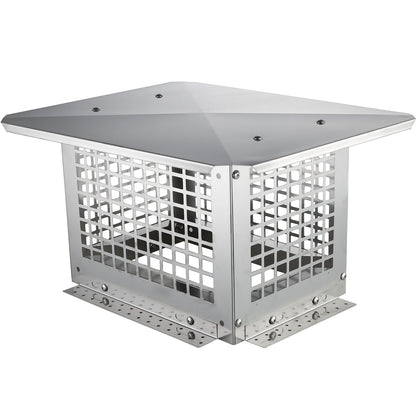 VEVOR Chimney Cap 13” x 9” 304Stainless Steel Fireplace Flue Caps Cover Mesh