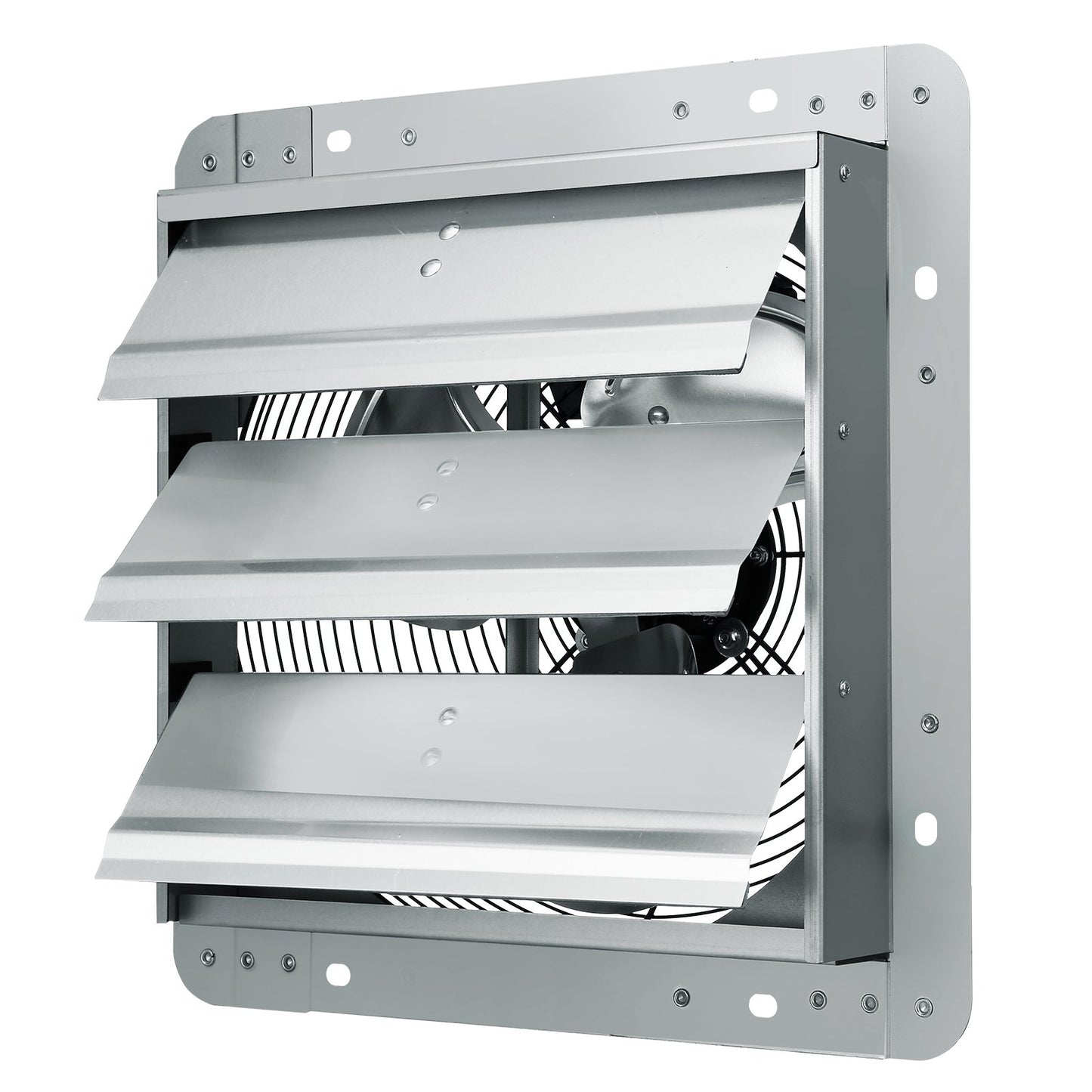 VEVOR Shutter Exhaust Fan, 305 mm High-speed 1400RPM 1084 CFM, Aluminum Wall Mount Attic Fan with AC-motor, Ventilation and Cooling for Greenhouses, Garages, Sheds, Shops