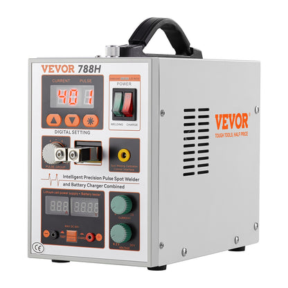 VEVOR Battery Spot Welder 788H Pulse Welder & Battery Charger 2 Welding Modes