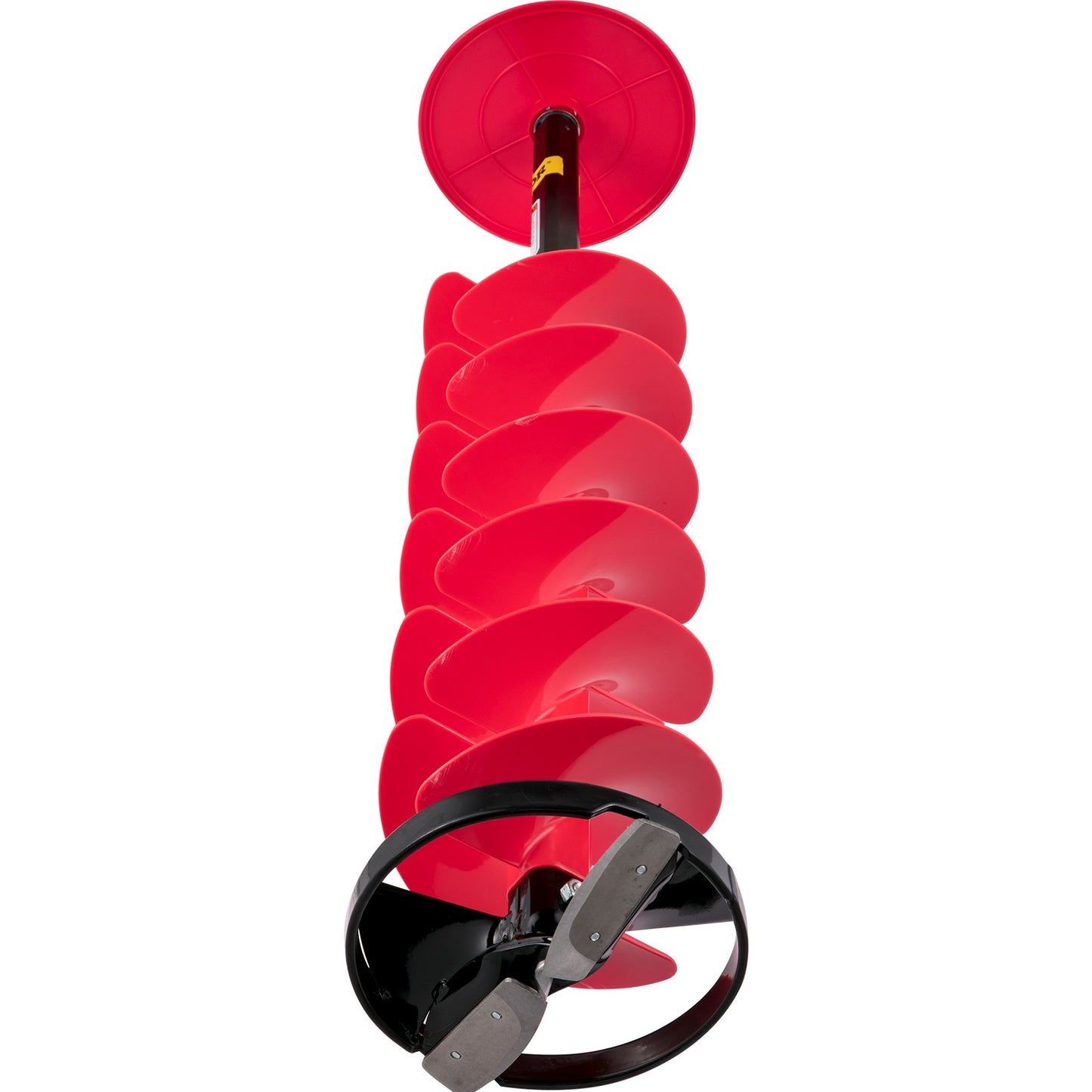 VEVOR Ice Drill Auger, 8\" Diameter Nylon Ice Auger, 39\" Length Ice Auger Bit,Auger Drill with 11.8\" Extension Rod,Auger Bit with Drill Adapter,Top Plate & Blade Guard for Ice Fishing Ice Burrowing